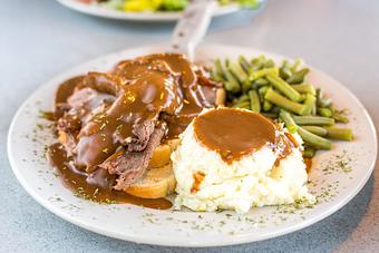 Product: roast beef, open face sandwich, breakfast, brunch, lunch, dinner, pizza, diner, food, - Foodys Diner and Pizza House in Tampa - Tampa, FL Bakeries