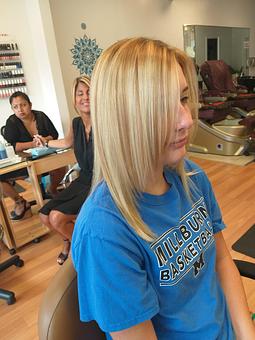 Product: Beautiful highlights - French Nails and Hair Club in Millburn, NJ Manicurists & Pedicurists