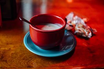 Product: Enjoy a cup, or a bowl, of our famous New England Clam Chowder! - Geddy's in Downtown Bar Harbor, just steps from the town pier. - Bar Harbor, ME American Restaurants