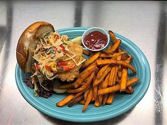 Product: A local favorite, named after our very own CAP'N John! - Geddy's in Downtown Bar Harbor, just steps from the town pier. - Bar Harbor, ME American Restaurants