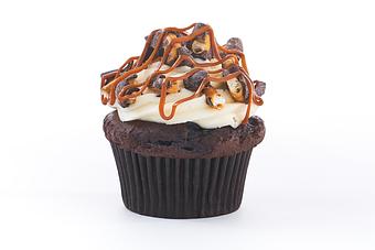 Product: Guinness Stout Chocolate Cake, Vanilla Buttercream, Caramel, Chocolate Covered Pretzels. [Seasonal] - Gigi's Cupcakes in Hilton Neighborhood - Maplewood, NJ Bakeries
