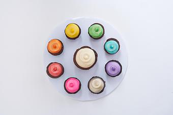 Product: Colors available for tinting Vanilla Buttercream and Cream Cheese $4 additional per color - Gigi's Cupcakes in Hilton Neighborhood - Maplewood, NJ Bakeries