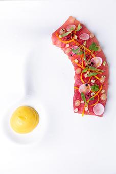 Product: Ahi poke beautifully plated - Glitretind Restaurant in Deer Valley - Park City, UT American Restaurants