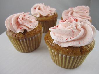 Product: Strawberry Champagne Cupcakes (Vegan) - Gluten Free Creations in Phoenix, AZ Bakeries Product: Strawberry Champagne Cupcakes (Vegan) - Gluten Free Creations in Phoenix, AZ Bakeries
