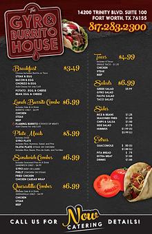 Product - Gyro & Burrito House in Fort Worth, TX Mexican Restaurants