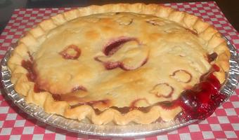 Product: Apple Huckleberry Pie - Halletts Market & Cafe in Spokane Valley, WA American Restaurants