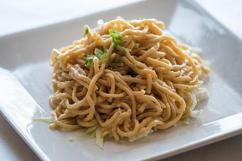 Product: Gotta have our famous savory Garlic Noodles. - Hang Ten Boiler in Alameda, CA Cajun & Creole Restaurant