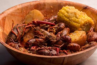 Product: Crawfish, Crayfish, Mudbugs, Crawdads, Baby lobsters, whatever you like to call them, we get them from Louisiana only. - Hang Ten Boiler in Alameda, CA Cajun & Creole Restaurant