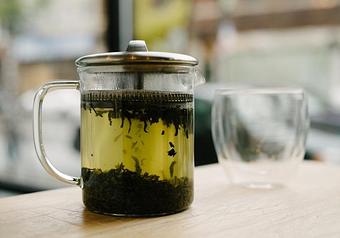 Product: Jasmine Green is a traditional blend of spring-picked green tea scented with fresh aromatic jasmine blossoms. - Harold's Coffee Lounge in Northwood - West Palm Beach, FL Coffee, Espresso & Tea House Restaurants