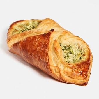 Product: Our Spinach and Feta croissants are savory, salty, crispy and soft, made with top-quality flours. The color of the upper crust is a vibrant golden brown color, light and crispy. - Harold's Coffee Lounge in Northwood - West Palm Beach, FL Coffee, Espresso & Tea House Restaurants