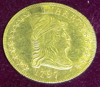 Product: 1797 $10.00 Gold Coin -  Sold for $28,500 online - Hash Auctions in Berryville, VA Auctioneers