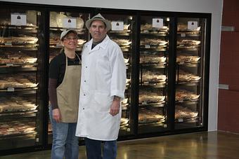 Product: Hermann Wurst Haus owners Wurstmeister Mike and Lynette Sloan - Hermann Wurst Haus in Historic Downtown Hermann - Hermann, MO Delicatessen Restaurants