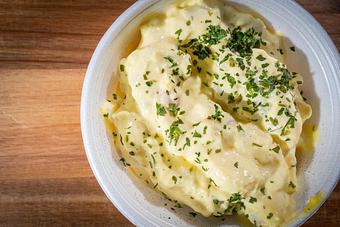 Product: Mustard Potato Salad - Hermann Wurst Haus in Historic Downtown Hermann - Hermann, MO Delicatessen Restaurants