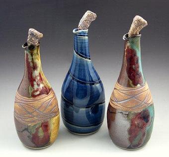 Product: Oil Bottles - Hickory Flat Pottery in Clarkesville, GA Shopping & Shopping Services
