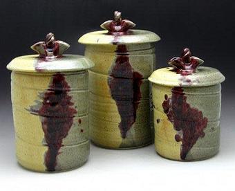Product: Canister Set - Hickory Flat Pottery in Clarkesville, GA Shopping & Shopping Services