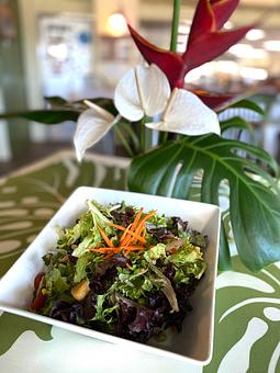 Product: Green Salad with Liliko'i Dressing - Highway Inn Kaka'ako in Kaka'ako - Honolulu, HI Diner Restaurants