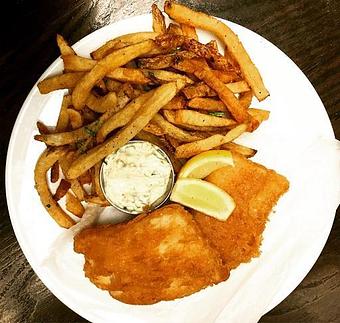 Product: IPA battered cod | Remoulade| Fries - Hops N Scotch in Coolidge Corner - Brookline, MA American Restaurants