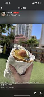 Product - Hula Dog - Hawaiian Style Hot Dog in Kapiolani 24 Fitness- Convention Center - Honolulu, HI Comfort Foods Restaurants