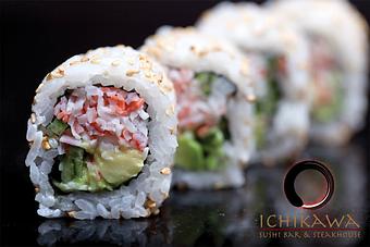 Product: California Roll - Ichikawa Sushi Bar & Steak House in Port Townsend, WA Japanese Restaurants