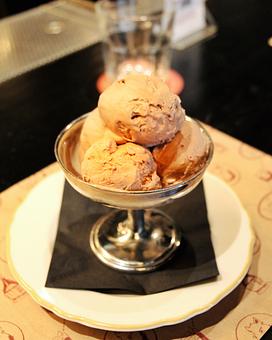 Product: freshly spun chocolate hazelnut gelato, made in house - Il Porcellino in River North - Chicago, IL Italian Restaurants