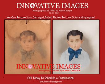 Product: Photo Picture Restoration for flood, water and mold damaged images. - Innovative Images Photography By Robert Berger in Westchase - Houston, TX Misc Photographers