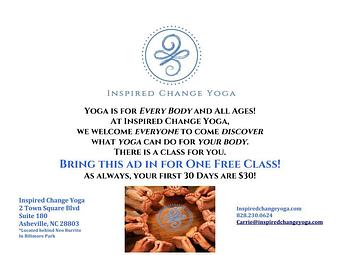 Product - Inspired Change Yoga in Asheville, NC Yoga Instruction