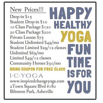 Product - Inspired Change Yoga in Asheville, NC Yoga Instruction