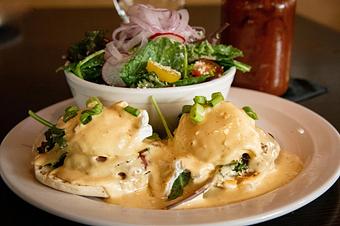 Product: Isa's Eggs Benedict du Jour - Isa's Bistro in Downtown Asheville - Asheville, NC American Restaurants