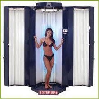 Product: Level 3 Stand Up High Performance bed!  Tall and spacious with adjustable handles to position yourself for the best tan! - Ja-Makin Me Tan in Hwy 90 - Pascagoula, MS Day Spas