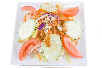 Product: House Salad with Peanut Sauce Dessing - Jasmine Thai Restaurant in Palmdale, CA Thai Restaurants