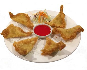 Product: Chicken Wonton Triangles - Jasmine Thai Restaurant in Palmdale, CA Thai Restaurants