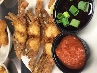 Product: Fresh local Soft Shell Crabs, cleaned and prepared so every bite can be savored! - Jerry's Place in Prince Frederick, MD Seafood Restaurants