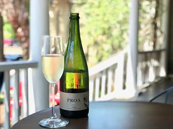 Product: Nothing like sipping some sparkling wine sitting on the porch. - Jester's Cafe in WILMINGTON, NC American Restaurants