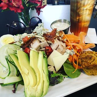 Product: Cobb Salad (sunglasses not included!) - Jester's Cafe in WILMINGTON, NC American Restaurants