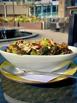 Product: Charred Brussels Sprouts App - Jimmy's Famous American Tavern in Brea, CA American Restaurants