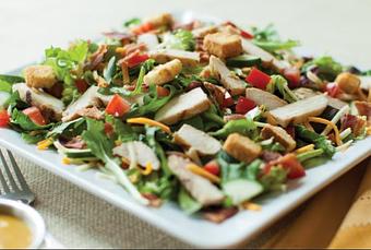 Product: Garden Salad with Grilled or Fried Chicken. - JR's Pub in Naval Weapons Station / Goose Creek - GOOSE CREEK, SC American Restaurants