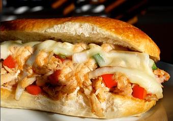Product: Our Philly Chicken Cheese Submarine Sandwich - JR's Pub in Naval Weapons Station / Goose Creek - GOOSE CREEK, SC American Restaurants