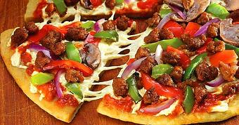 Product: Our Supreme Pizza cooked in our Brick Oven! - JR's Pub in Naval Weapons Station / Goose Creek - GOOSE CREEK, SC American Restaurants