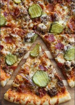 Product: Our Cheeseburger Pizza - JR's Pub in Naval Weapons Station / Goose Creek - GOOSE CREEK, SC American Restaurants