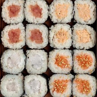 Product: Cut Rolls (4 pc ea.)
• Toro
• Salmon
• Crab
• NZ Sea Bream - KazuNori: The Original Hand Roll Bar in Downtown LA - Los Angeles, CA Japanese Restaurants