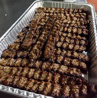 Product: sirloin ground beef koobideh kebab skewers - Kebab Place in DTSA - Santa Ana, CA Greek Restaurants