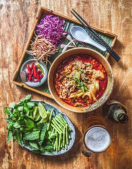 Product: Pork Curry Noodles - Khe Yo in TriBeCa - New York, NY Thai Restaurants