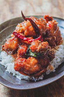 Product: Sweet Chili Bell & Evans Chicken / Jasmine Rice - Khe Yo in TriBeCa - New York, NY Thai Restaurants