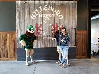 Product: Louie the Lumber Jack / Mascot for the LaCrosse Loggers / HBC brews specialty beer for fans. - Kimberlee J Verbsky in Hillsboro, WI American Restaurants