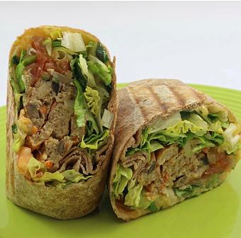 Product: Soy Burger Wrap - KZ Wellness Cafe in Hialeah, FL Health Food Restaurants