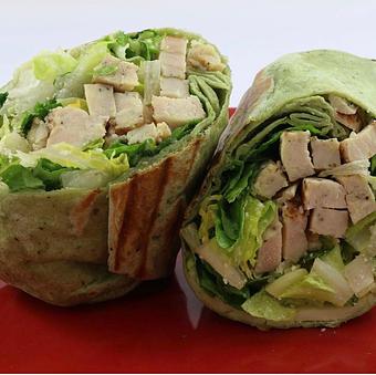 Product: Chicken Caesar Wrap - KZ Wellness Cafe in Hialeah, FL Health Food Restaurants