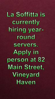 Product - La Soffitta Restaurant in Vineyard Haven, MA Italian Restaurants