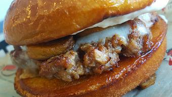 Product: Mushroom and swiss burger - Ladles in Summerville, SC Sandwich Shop Restaurants