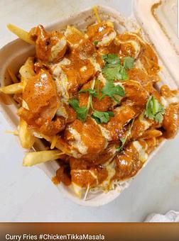 Product: chicken tikka masala fries - Lados in Sunnyvale, CA Halal Restaurants