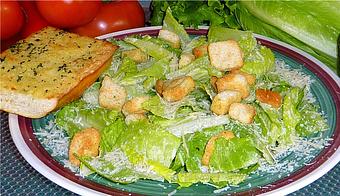 Product: Caesar Salad - Lamppost Pizza in Davis, CA Pizza Restaurant